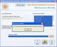 MSAccess Database to MySQL screenshot